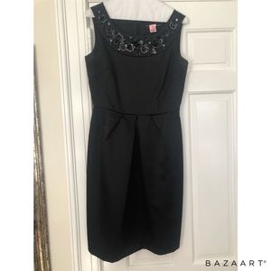 Black Size 4 Antonio Milano Silk Dress